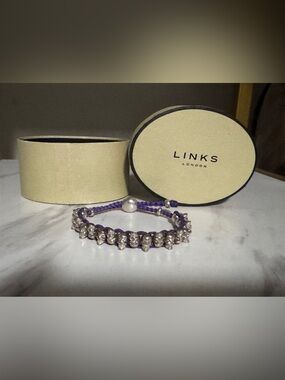 LINKS OF LONDON Sterling Silver Skull Friendship Bracelet